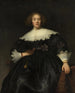 Portret młodej kobiety z wachlarzem - Rembrandt van Rijn — widok dzieła