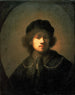 Portret artysty jako młody mężczyzna - Rembrandt van Rijn — widok dzieła