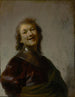 Rembrandt z uśmiechem - Rembrandt van Rijn — widok dzieła