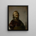 Rembrandt z uśmiechem - Rembrandt van Rijn — oprawiony obraz na ścianie