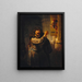 Samson grozi swojemu teściowi - Rembrandt van Rijn — oprawiony obraz na ścianie