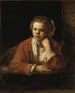 Kobieta sprzątająca - Rembrandt van Rijn — widok dzieła