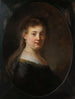 Młoda kobieta w fantastycznym kostiumie - Rembrandt van Rijn — widok dzieła
