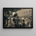 Karuzela w Grand Palais w 1910 roku lub Uroczystość charytatywna z karuzelą w Grand Palais - René Lelong — oprawiony obraz na ścianie