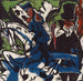 Spotkanie Schlemihla z małym szarym człowiekiem na drodze - Ernst Ludwig Kirchner — widok dzieła