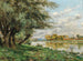 Blisko łąki pod Fontainebleau nad brzegiem rzeki - René Maurice Fath — widok dzieła