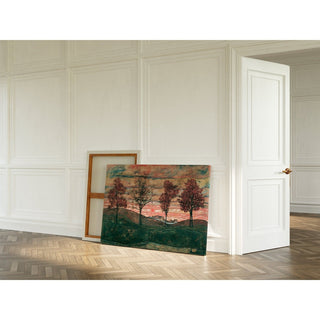 Reproduction 4 Arbres d'Egon Schiele