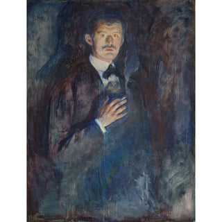 Reproduction Autoportrait à la cigarette - Edvard Munch