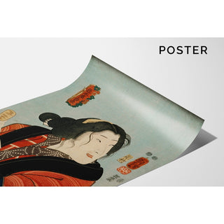 Reproduction Bandō Shūka as Hashimotoya Shiraito - Utagawa Kuniyoshi