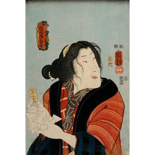 Reproduction Bandō Shūka as Hashimotoya Shiraito - Utagawa Kuniyoshi