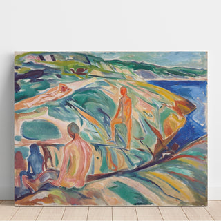 Reproduction Bathing Men on Rocks - Edvard Munch