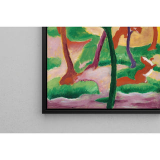 Reproduction Belettes Jouant - Franz Marc