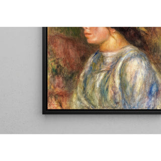 Reproduction Buste de Femme, Chapeau de Paille Garni - Pierre-Auguste Renoir