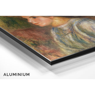 Reproduction Buste de Femme, Chapeau de Paille Garni - Pierre-Auguste Renoir