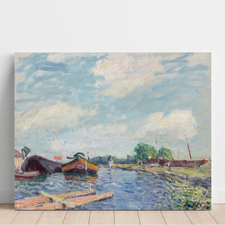 Reproduction Canal du Loing à Saint-Mammès - Alfred Sisley