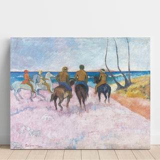 Reproduction Cavaliers sur la plage I - Paul Gauguin
