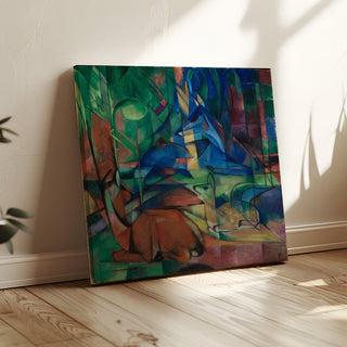 Reproduction Cerfs dans la forêt II - Franz Marc