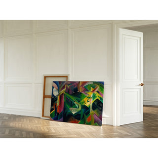 Reproduction Cerfs dans le jardin du monastère - Franz Marc