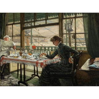 Reproduction Chambre avec vue sur le port - James Tissot