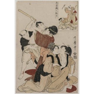 Reproduction Chushingura, Acte III de L'entrepôt de la loyauté - Kitagawa Utamaro