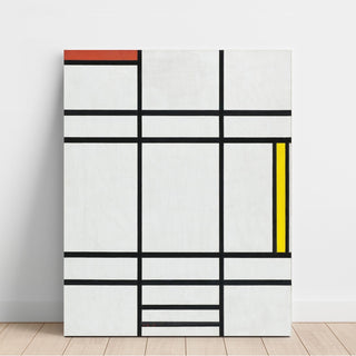 Reproduction Composition en blanc, rouge et jaune - Piet Mondrian