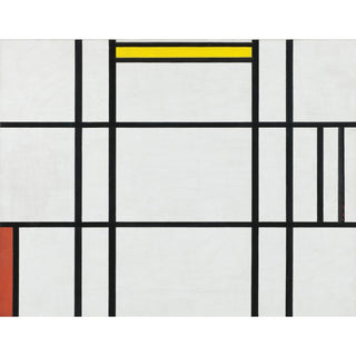 Reproduction Composition en blanc, rouge et jaune - Piet Mondrian