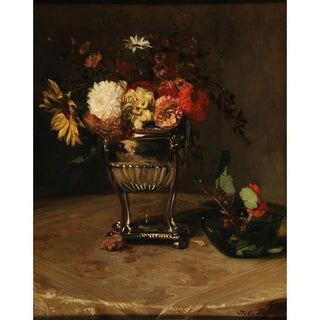 Reproduction Dahlias et Capucines à l'Urne d'Argent - Jacques-Émile Blanche