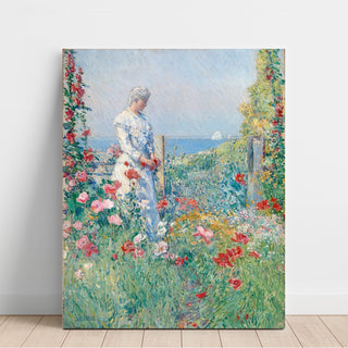 Reproduction Dans le jardin Celia Thaxter dans son jardin - Childe Hassam