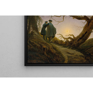 Reproduction Deux hommes contemplant la lune - Caspar David Friedrich