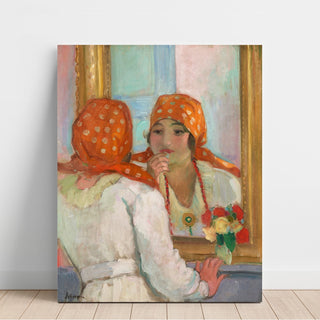 Reproduction Devant le Miroir à l'Île-d'Yeu - Henri Lebasque