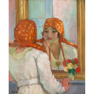 Reproduction Devant le Miroir à l'Île-d'Yeu - Henri Lebasque