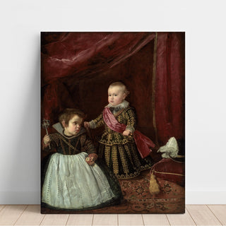 Reproduction Don Baltasar Carlos avec un nain - Diego Velazquez