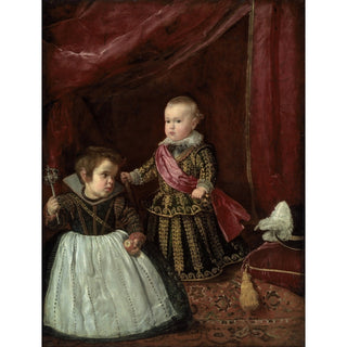 Reproduction Don Baltasar Carlos avec un nain - Diego Velazquez