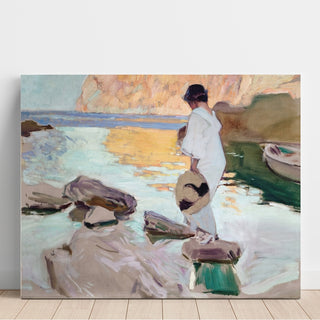 Reproduction Elena à Cala de Saint Vincent - Joaquín Sorolla
