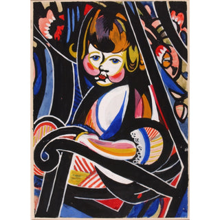 Reproduction Enfant dans un fauteuil à bascule - Henry Lyman Saÿen