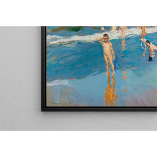 Reproduction Enfants dans la mer, plage de Valence - Joaquín Sorolla