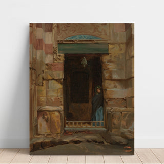 Reproduction Femme arabe dans une porte - Jean-Léon Gérôme
