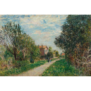 Reproduction Femme et Enfant sur le Chemin des Prés, Sèvres - Alfred Sisley