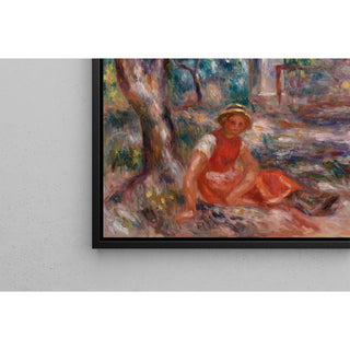 Reproduction Fillette au pied d'un arbre - Pierre-Auguste Renoir