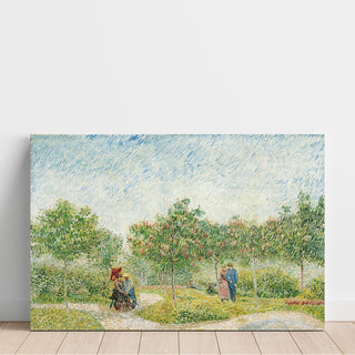 Reproduction Jardin avec Couples d'amoureux - Place Saint-Pierre