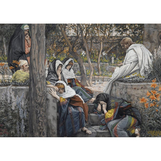 Reproduction Jésus, Marie-Madeleine et Marthe à Béthanie - James Tissot