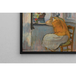 Reproduction Jeune Femme devant la Fenêtre Ouverte à l'Île d'Yeu - Henri Lebasque