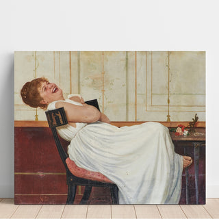 Reproduction Jeune fille riant - Raffaello Sorbi