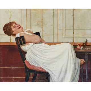 Reproduction Jeune fille riant - Raffaello Sorbi