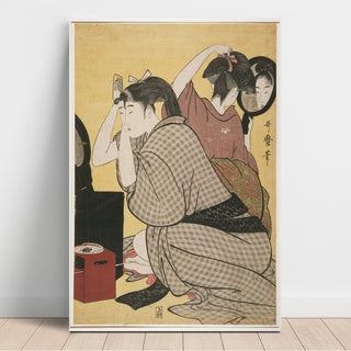 Reproduction Kami-yui - La coiffure - Kitagawa Utamaro