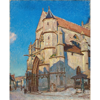 Reproduction L'Église de Moret Le Soir - Alfred Sisley