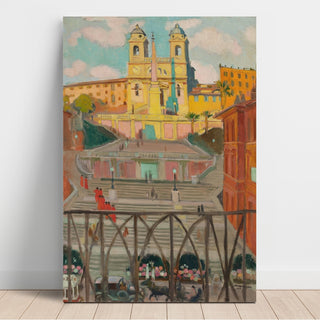 Reproduction L’Escalier d’Espagne et la Trinité-des-Monts, le soir - Maurice Denis