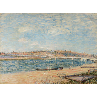 Reproduction La Berge à Saint-Mammès - Alfred Sisley