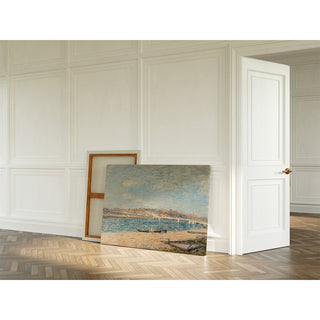 Reproduction La Berge à Saint-Mammès - Alfred Sisley