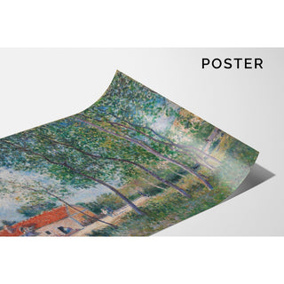 Reproduction La Route de Moret à Saint-Mammès - Alfred Sisley